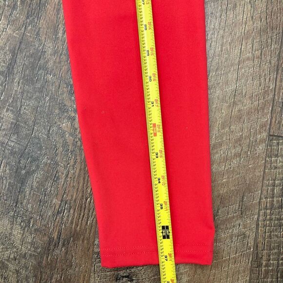 NWT Daily Drills Go! Drills Red Activewear Sport Athletic Leggings in Heart XL - Picture 10 of 10